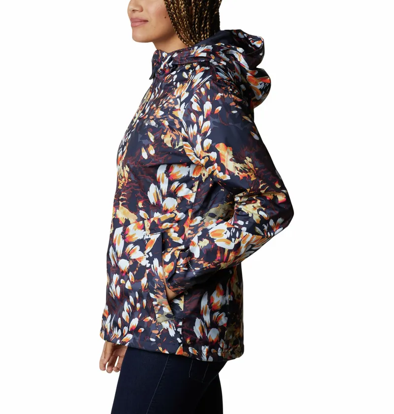 Columbia Women's Inner Limits II Jacket in Dark Nocturnal Florescence Print-6